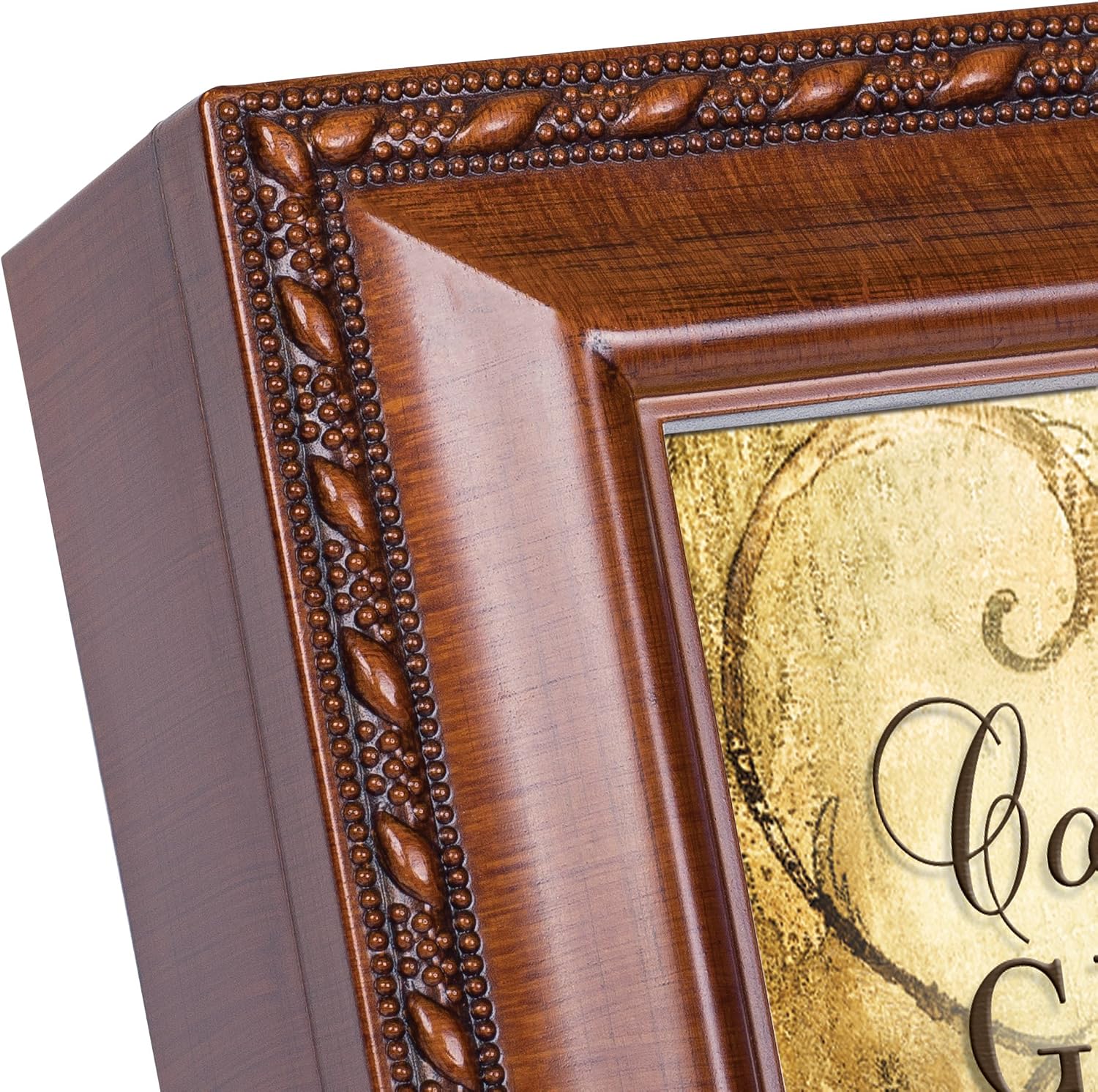 Cottage Garden Congrats Graduate Wood Grain Finish Jewelry Music Box - Plays Song Pomp and Circumstance