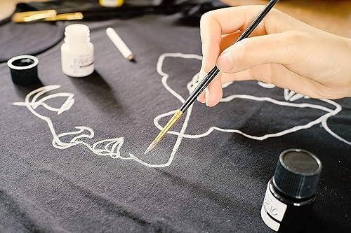 Miniatura 2 de Mont Marte  Juego de pintura de tela  8 piezas x 20 ml  Pinturas textiles permanentes de colores  ideal para ropa, bolsas y todos los tejidos