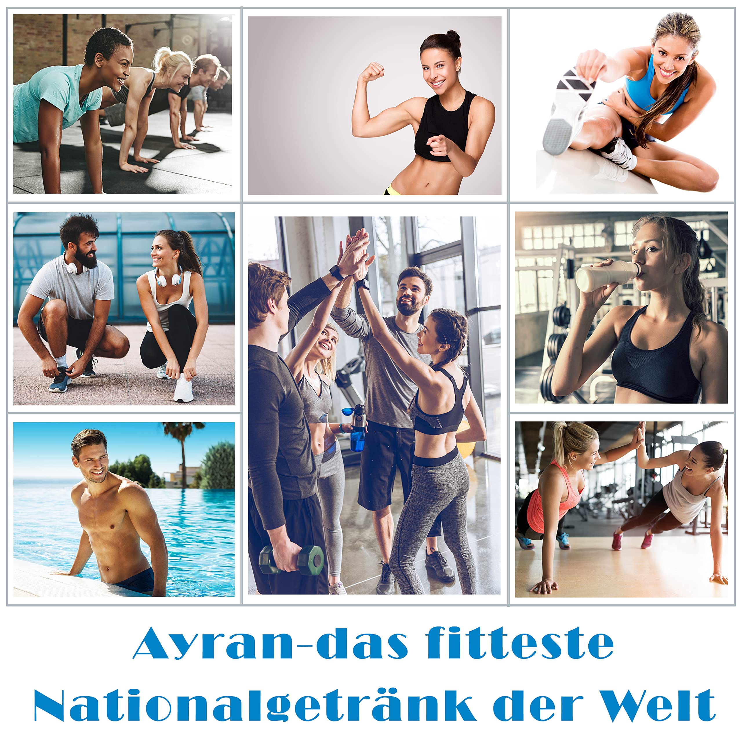 Ayran Joghurt Getränk 500ml 24er Pack High Protein Low Sugar Lower Carb ohne Zuckerzusatz