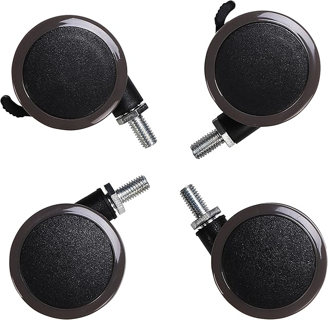FLEXISPOT W1 Lockable Casters for Standing Desk Height Adjustable Desk Wheels 4pcs