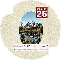 Vista 83 de Tapete de 5 x 7 para fotos de 4 x 6 pulgadas, con apertura de tablero ovalado verde Honeydew precortado, sin ácidos, mate para proteger tus