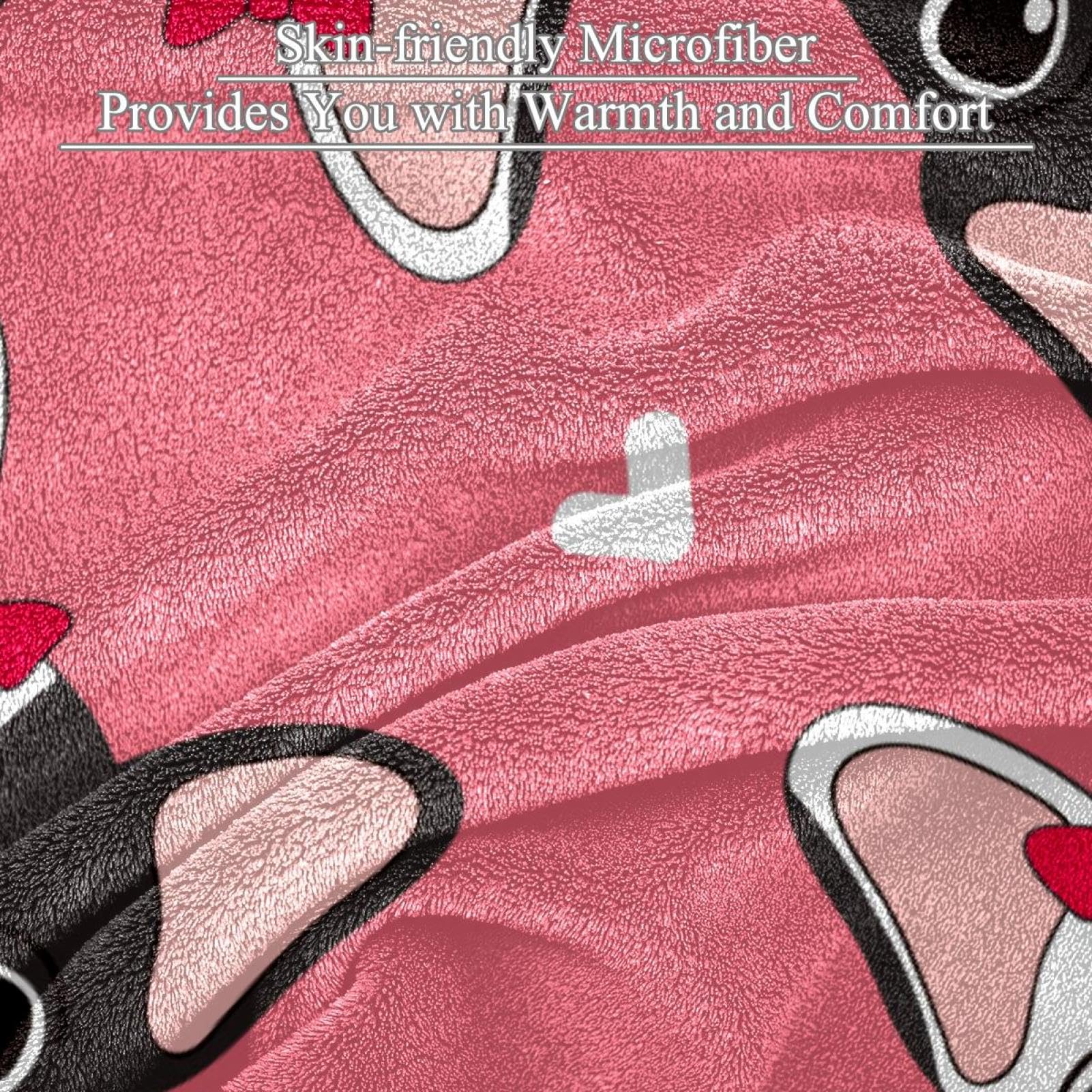 Couverture Polaire Chien Couverture Microfibre Chaude Et Douce Jeté De Canapé Couverture 150×200cm