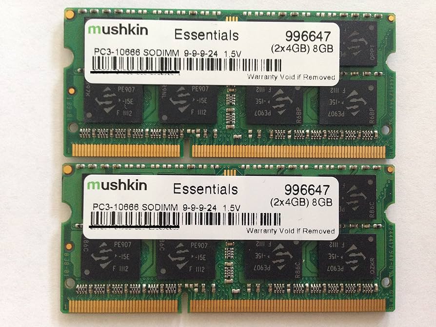 Mushkin Essentials 996647 8gb(2x4gb) PC3-10666 at Amazon.com