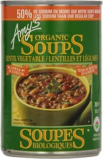 Amy'S Kitchen Organic Light In Sodium Lentil Vegetable Soup, 398 ml