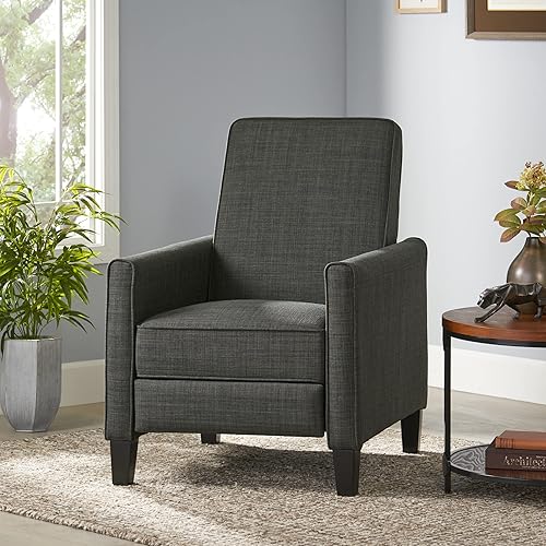 Miniatura 2 de Sillón de cuero reclinable Lucas, Pizarra