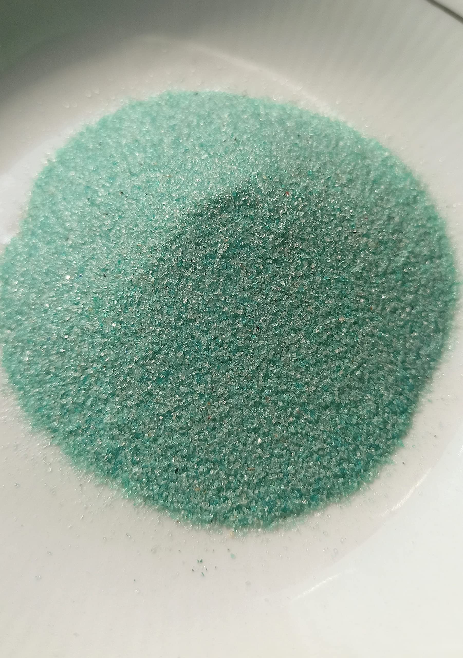 Calcedonia verde natural en polvo para evitar la pérdida de color en velas y cuadros