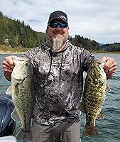 Vista 2 de Fishoholic Gorra de pesca de béisbol Snapback - Malla de camionero de pesca regalo para papá padre