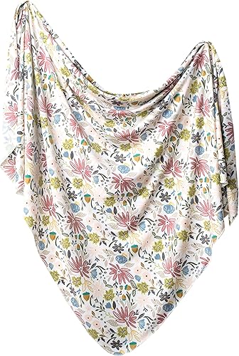 Manta de punto grande de alta calidad para bebé "Olive" por Copper Pearl