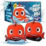 Activ Life Ultimate Skip Ball Set - Toss & Catch Game Set & Water Skip Ball - Clown Fish Pool Float & Kid Pool Toy - Holiday Beach Games for Family Gatherings - Clown Fish, Pack of 2