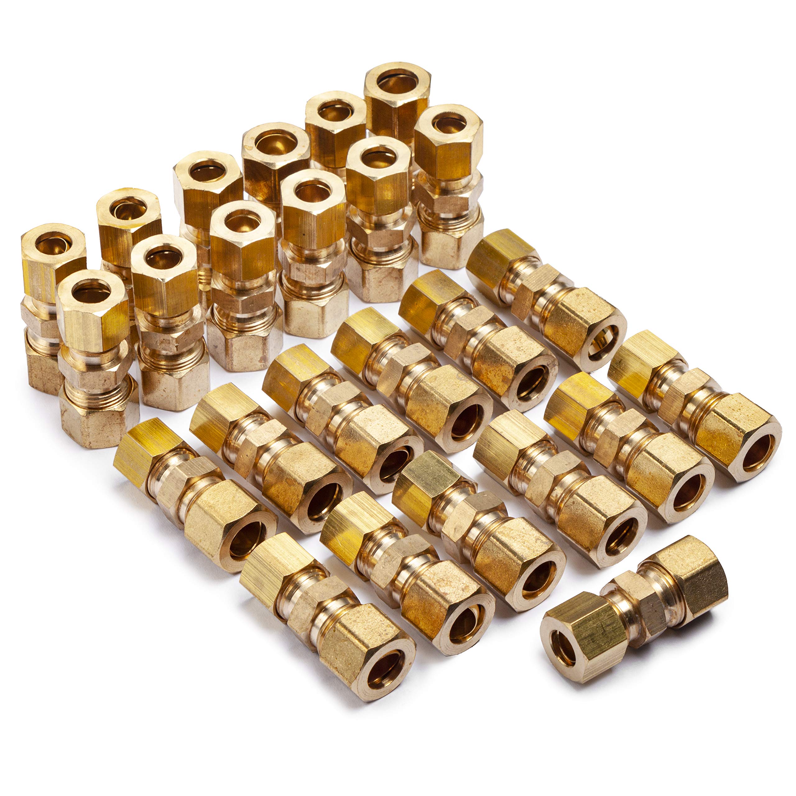 LTWFITTING Manchon réduction de compression en laiton 3/8" OD x 5/16" OD (lot de 25)