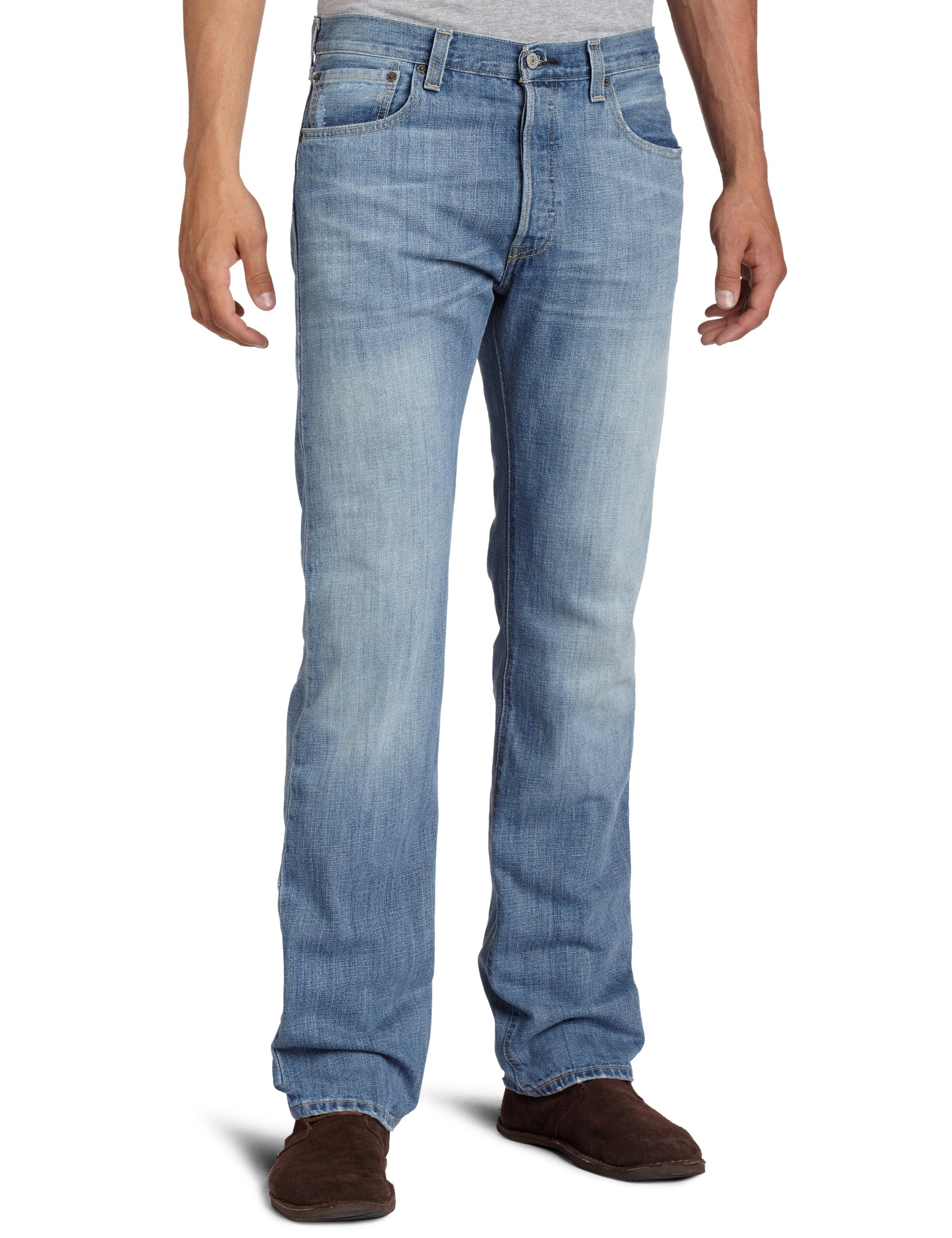 Levi's 501 Original Fit Men's Jeans (Regular and Big & Tall), Light Mist, 38W x 34L
