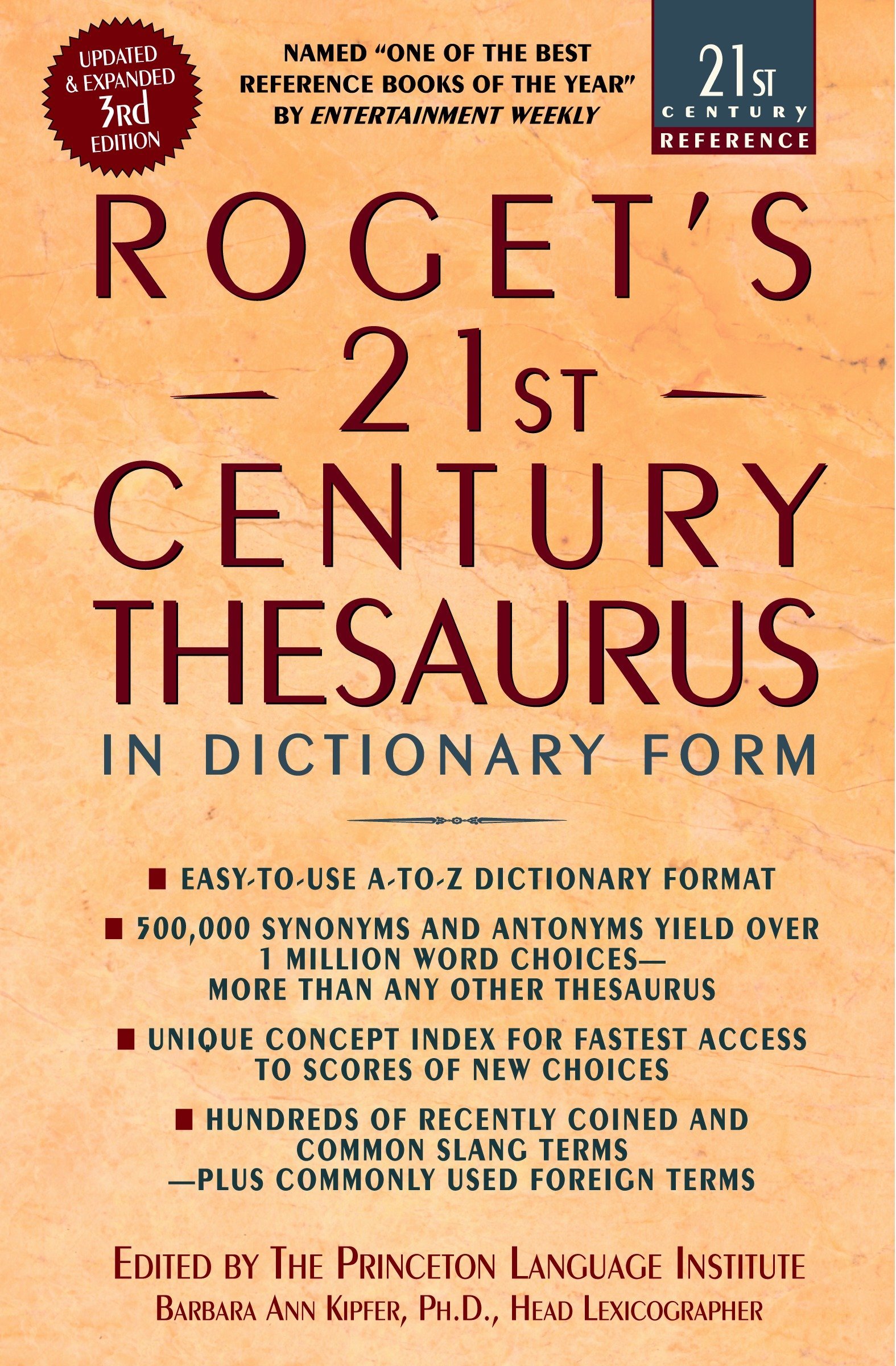 Barbara Ann KipferRoget's 21st Century Thesaurus: In Dictionary Form