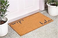 Vista 2 de Calloway Mills Cursive Hola Adios Felpudo (bronceado/negro, 17 x 29 pulgadas)