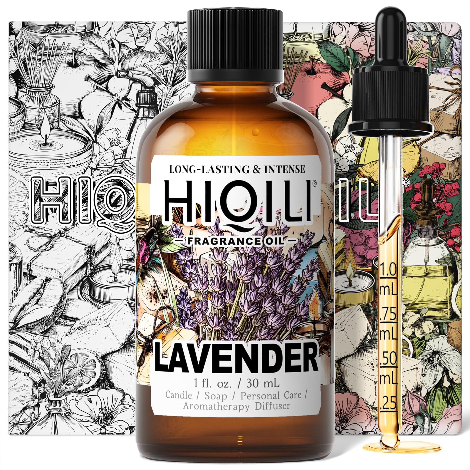 HIQILI Lavender Fragrance Oil for Home Diffusers, Add to Skin Care Products