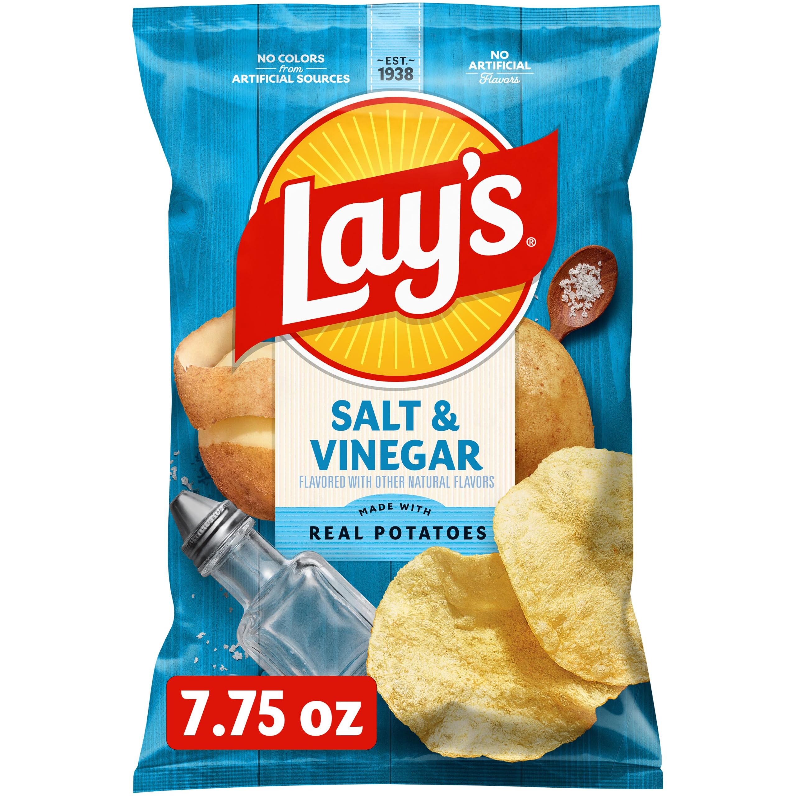 Amazon.com: Lay's Potato Chips, Salt & Vinegar, 7.75 Oz