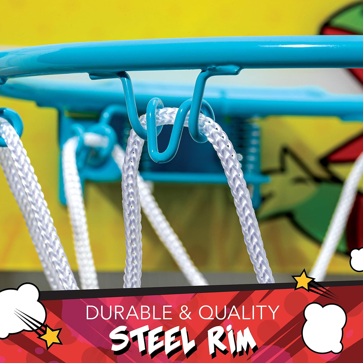 Franklin Sports Over The Door Mini Basketball Hoop - Ryans World - Slam Dunk Approved - Shatter Resistant - Accessories Included : Toys & Games