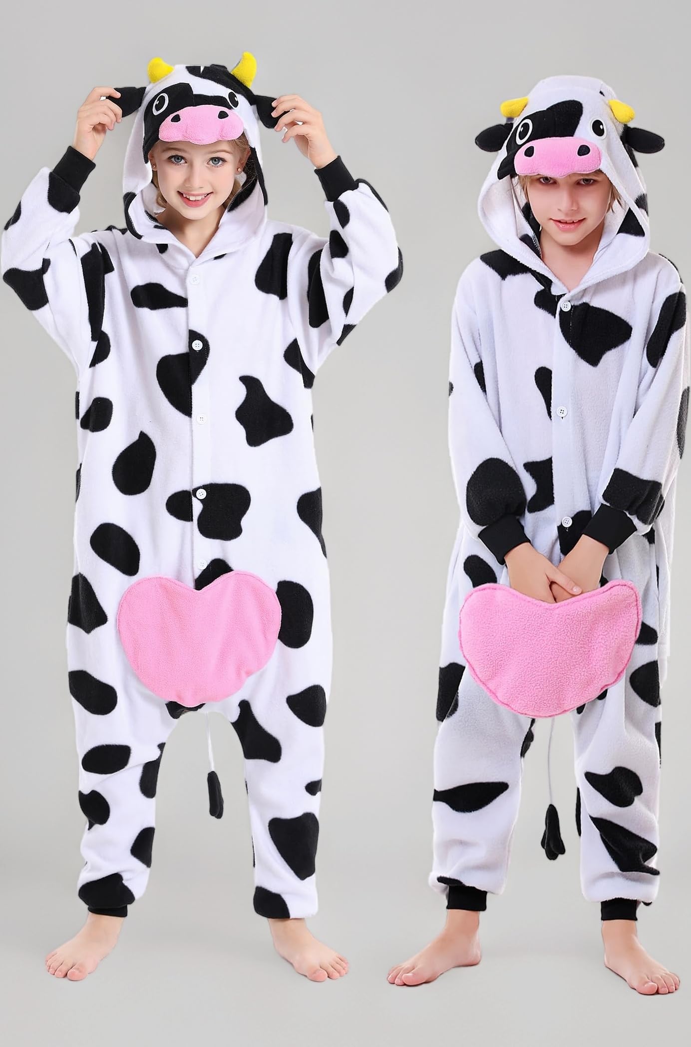 CANASOUR Kids Christmas Cosplay Onesie Animal Unisex Pajamas Children (4-10T)