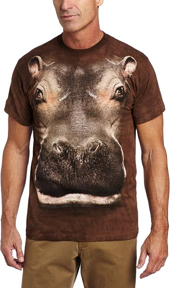The Mountain Mens Mens Hippo Head T-Shirt