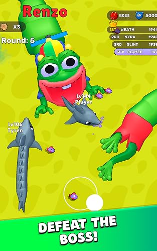 Snake Rush: Clash Battle 3D – Slither Simulator Game, Hungry Eater Arena, Worms Run War, Eat and Grow Challenge, Snake Fight Warz – vue 4