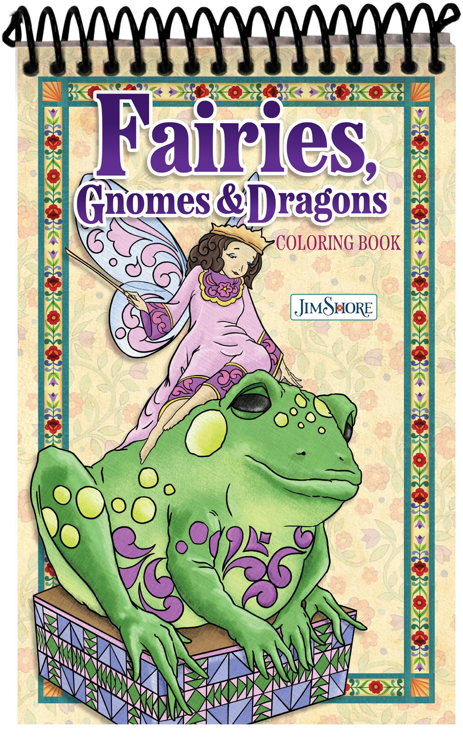 Jim Shore Fairies, Gnomes & Dragons Coloring Book - 9781497206366