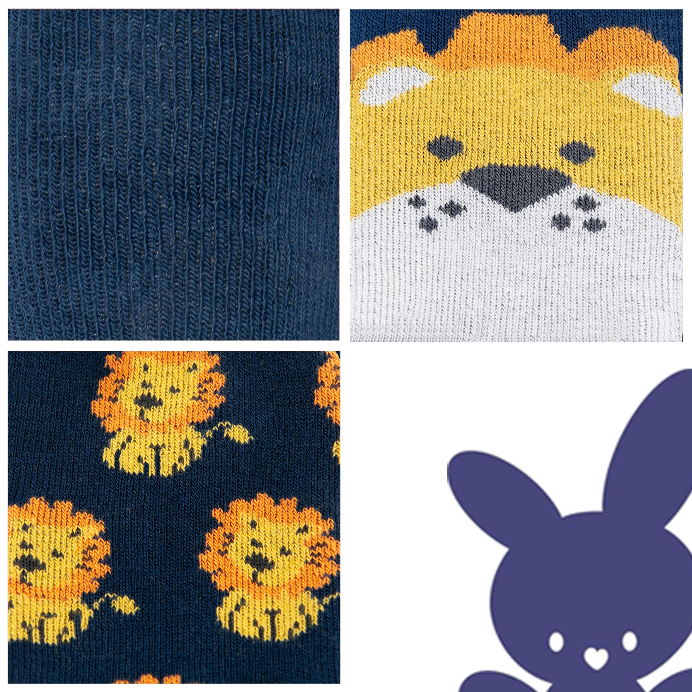 EWERS pack de 3 chaussettes de sécurité lion, chaussettes avec semelle antidérapante, chaussettes antidérapantes MADE IN GERMANY, 3 paires de chaussettes antidérapantes pour enfants