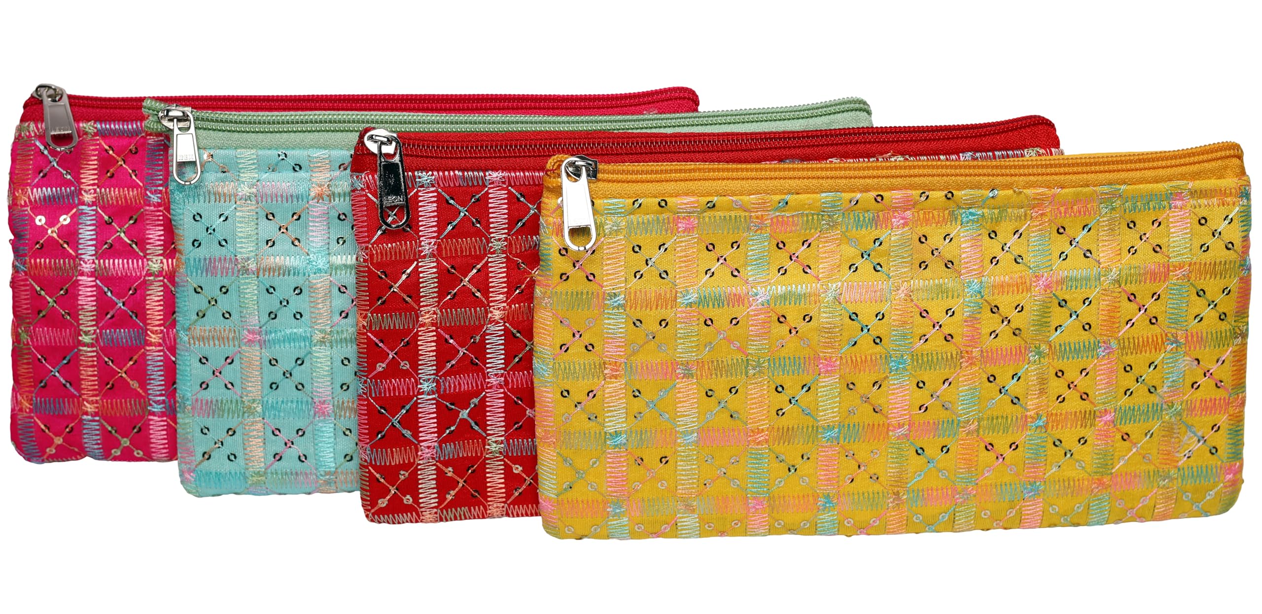 Women's Wallet Gift Set, Pack of 4, Multicolour Design