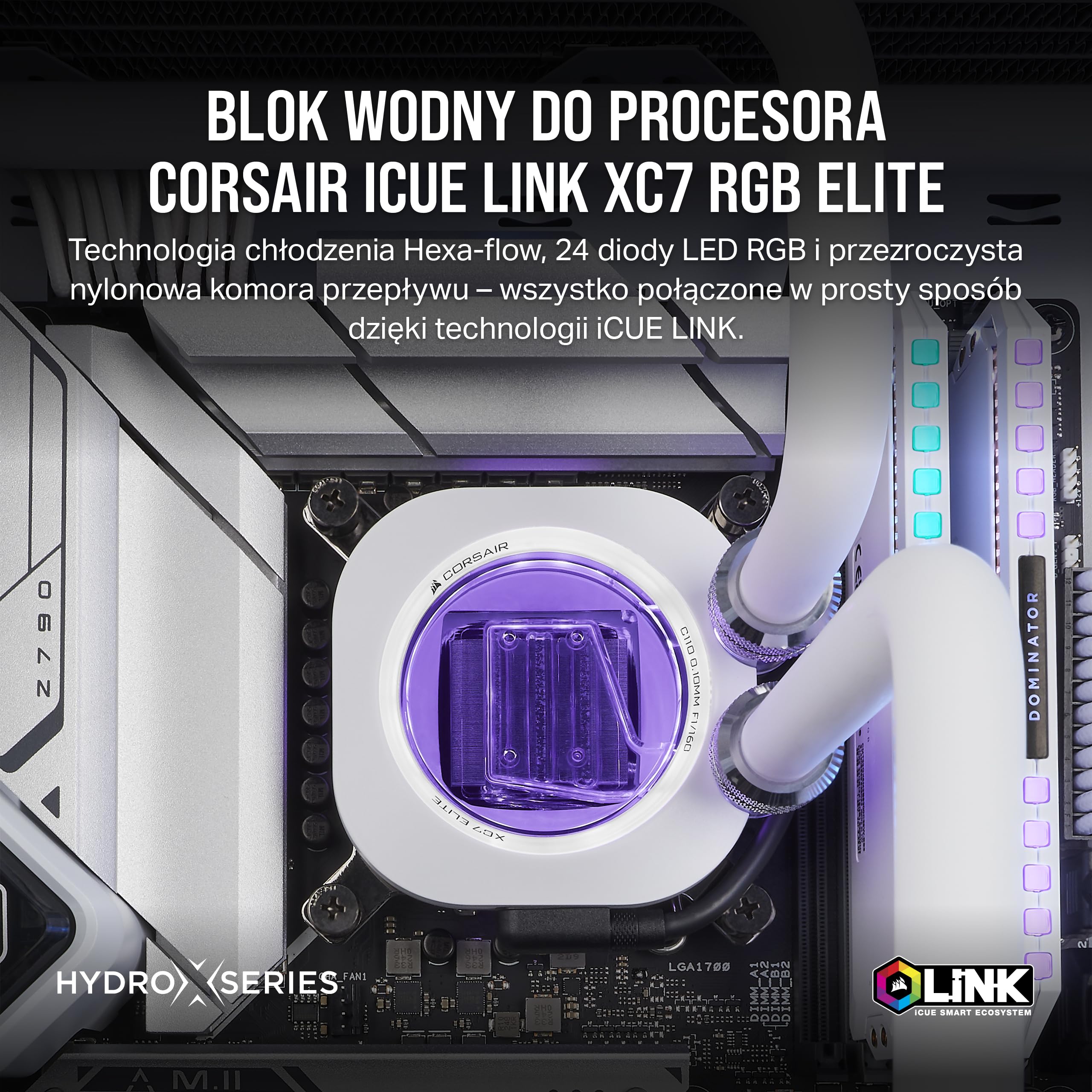 CORSAIR iCUE LINK XC7 RGB ELITE Blok Wodny do Procesora