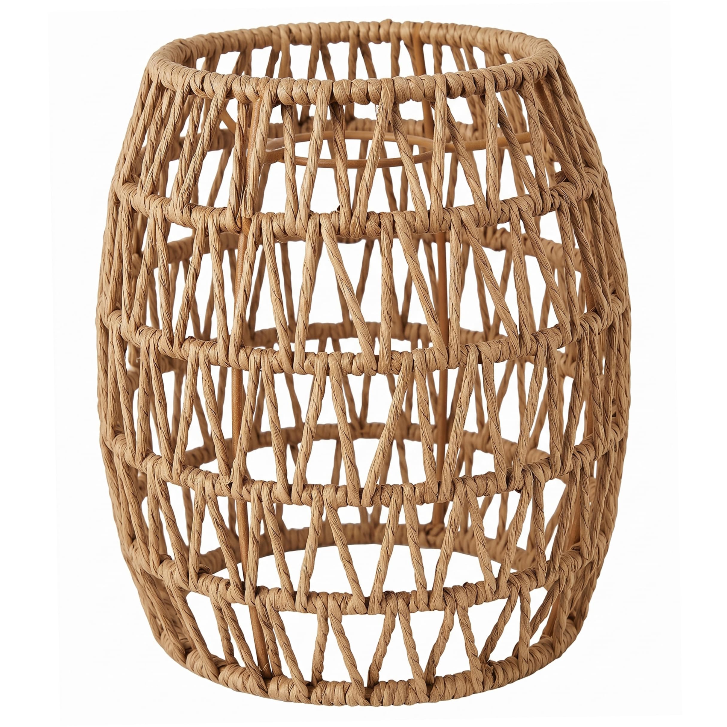 PithCogent Lamp Shades Ceiling Boho Style|Rattan Lamp Shade, Handwoven Boho Pendant Shade, Small Lampshade For Home & Bar, 6.10×6.69 Inch