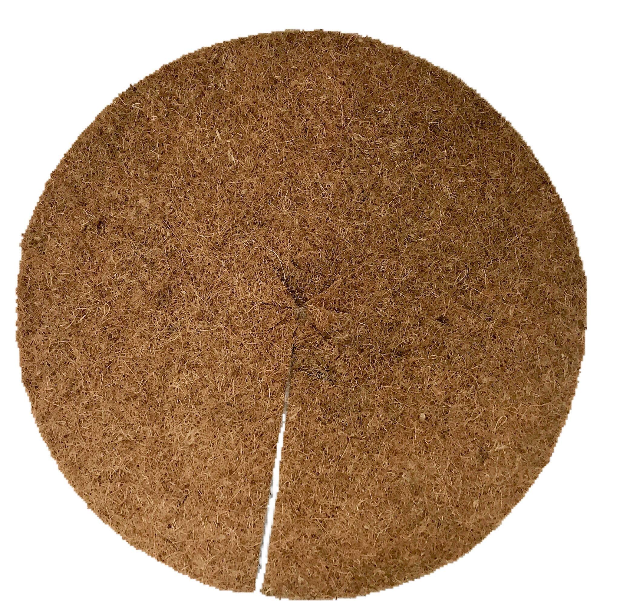 Mulchscheiben aus 100 % Kokos, 10er Pack, Durchmesser: 50 cm, ca. 0,7 cm dick, (EUR 3,95 je Stück), Matte geeignet als Unkrautschutz, Winterschutz, Pflanzenschutz, 100% biologisch abbaubar, nachhaltig