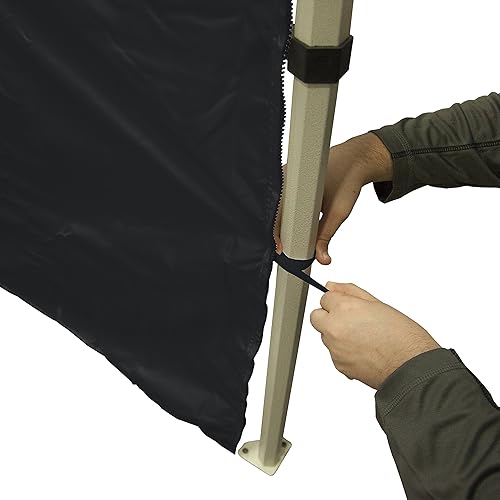 Miniatura 5 de Vispronet - Tienda de campaña de acero para caravana con 2 paredes completas de 3.9 x 7.9in, 1 bolsa de 3.9 x 3.9in y kit de estacas, Negro