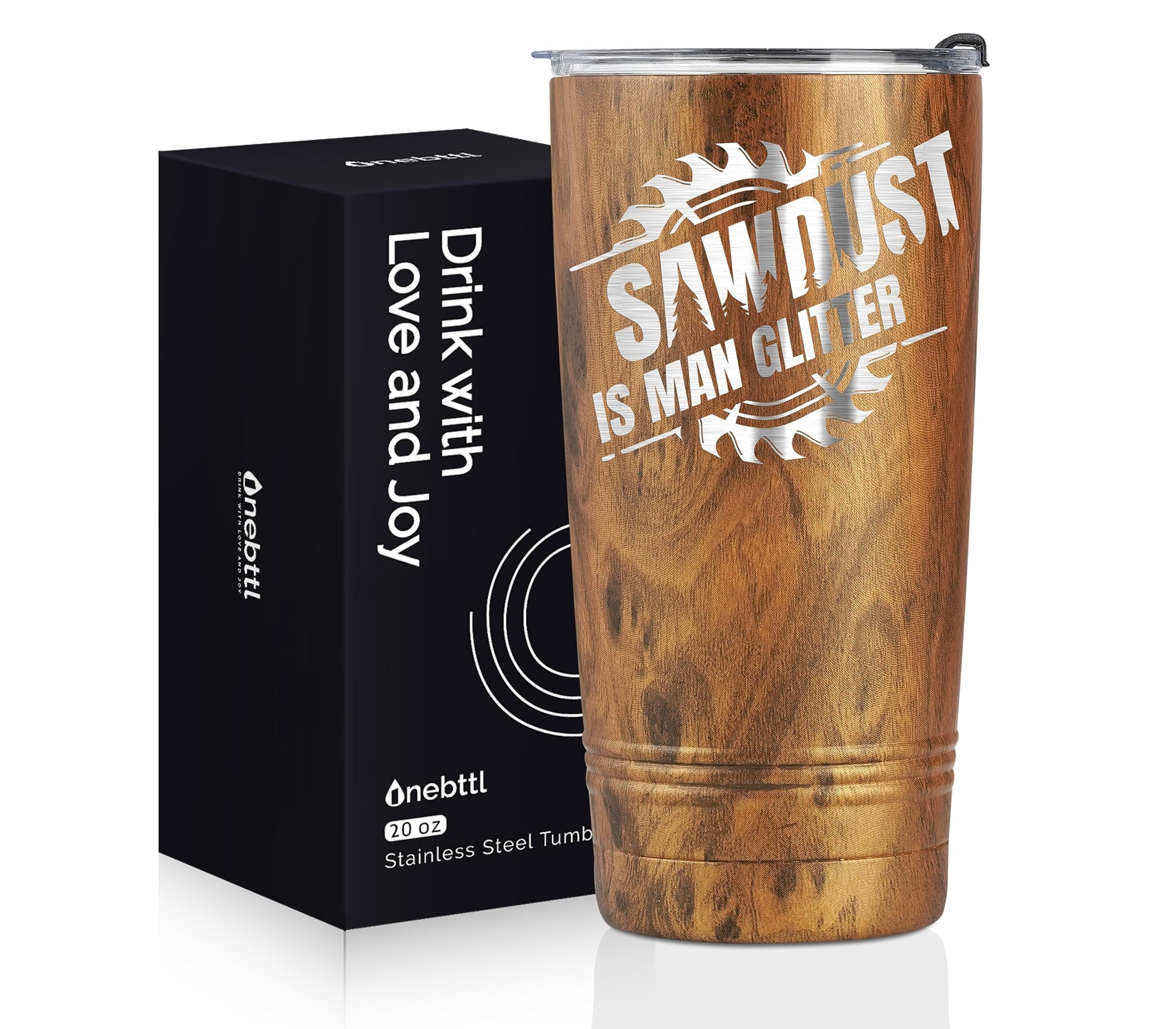 Onebttl Wood Working Gifts for Carpenter on Birthday and Christmas - Sawdust is Men's Glitter