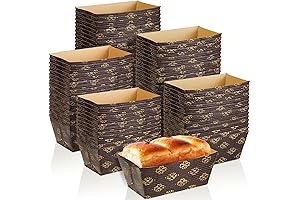 Tessco Mini Loaf Pans Disposable with Stackable Design