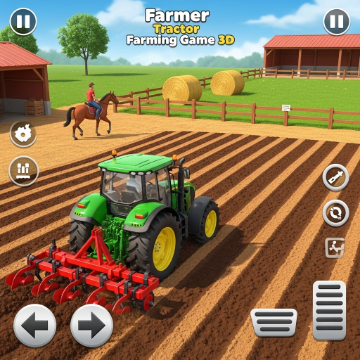 Traktorfahren-Landwirtschaftsspiel 3D-Feldabenteuer