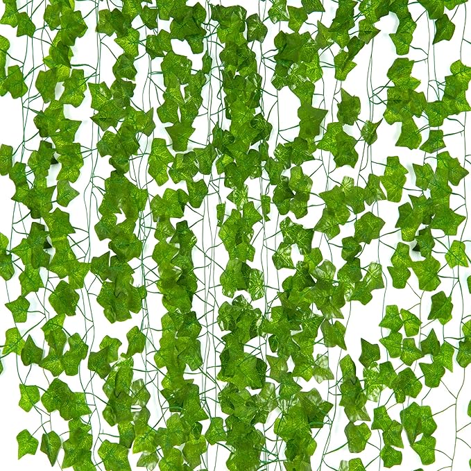 ZENO Artificial Ivy Leaf Vines 12 Pack 84 Ft Artificial Ivy Garland