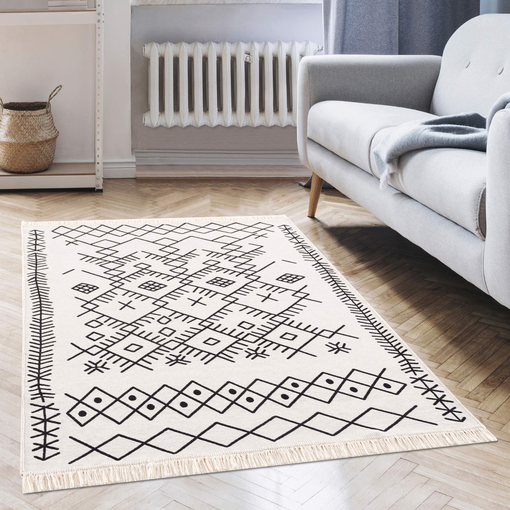 Jimri Fashion4Home Rug Runner, Rug for Living Room Bedroom, Kitchen, Children's Room, Bathroom, Boho Kilim Rugs - Image 4