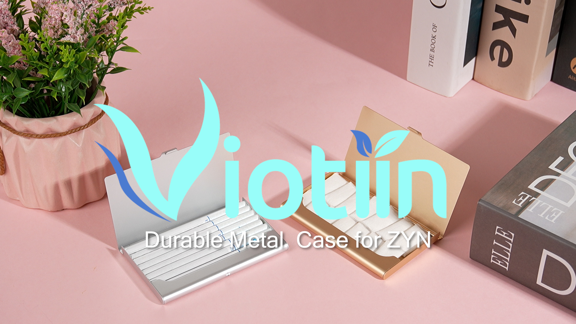 2PCs Mental Containers For Zyn, Discreet Zyn Holders Aluminum Nicotine Pouch Containers Ultra Slim Easy To Carry Best Gift For Nicotine Lovers Nicotine Pouches Not Included