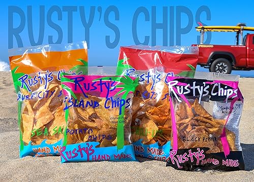 Miniatura 8 de Rusty's Chips - Chips crujientes y saludables para un bocado rápido - Chips sin gluten, sin conservantes, sin OMG, paquete de aperitivos veganos