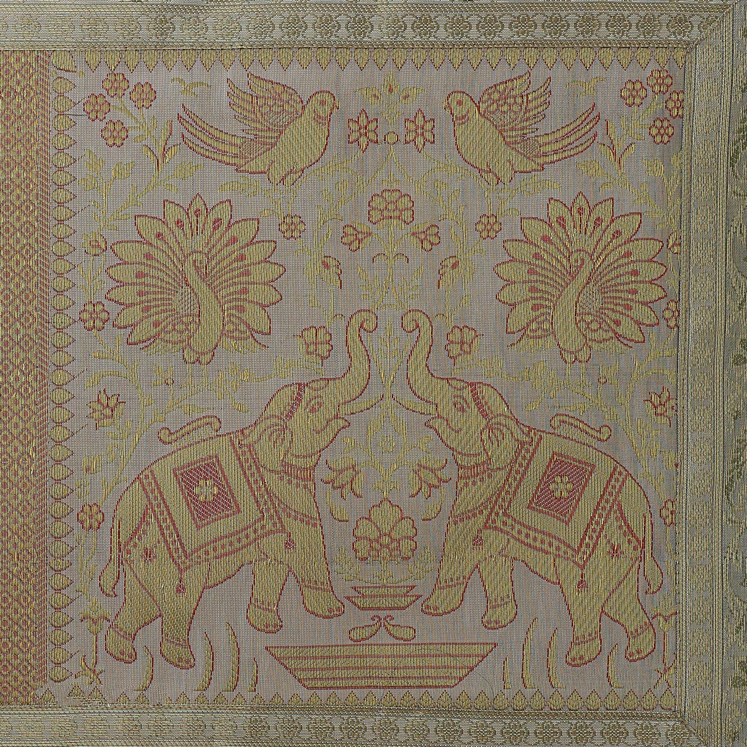 Amazon｜リアルオンラインセラー インディアン 長方形 ハンドアート 象