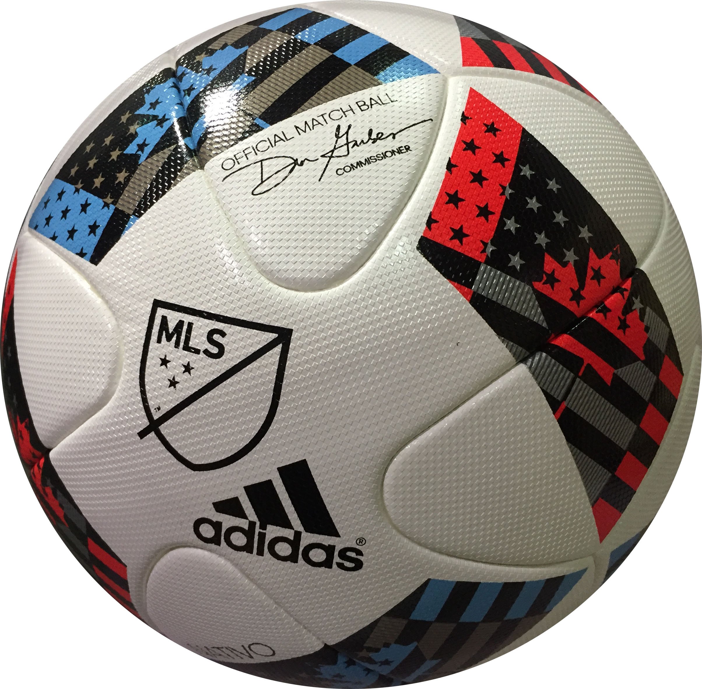 adidas Performance MLS Official Match Balón de fútbol, blanco/azul/negro