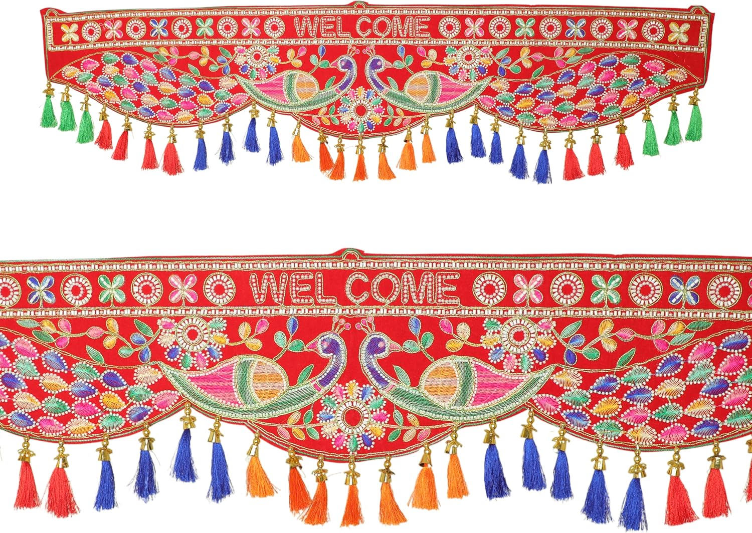 Artificial Toran Flower Design Garland Door Toran Decorative Hanging Bandanwar for Wedding Pooja Indian Traditional Festival New year Decorations Gifts Home Entrance Temple Mandir Décor(Size:-44")