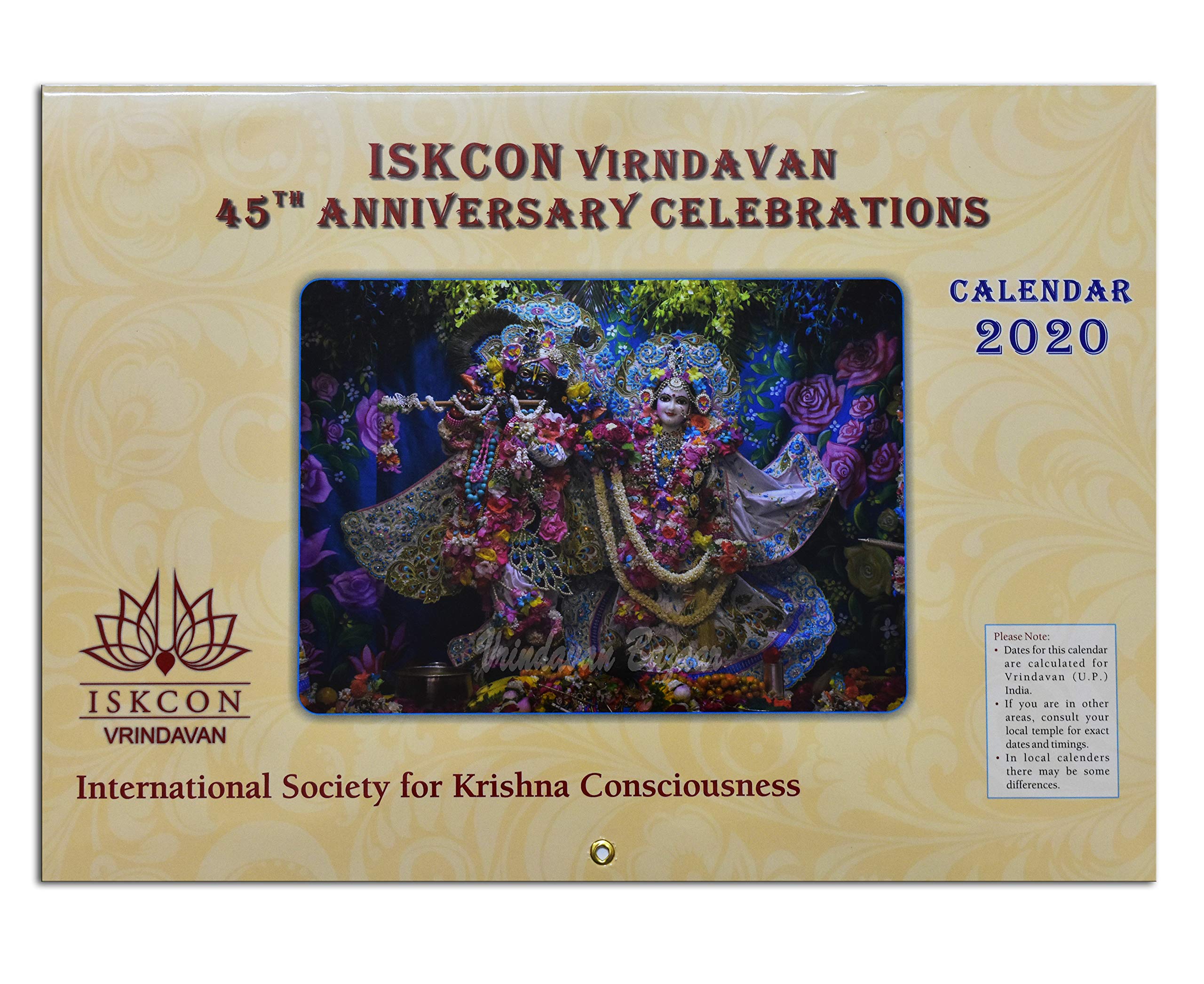 VRINDAVAN BAZAARISKCON Wall Calender 2019 (1)