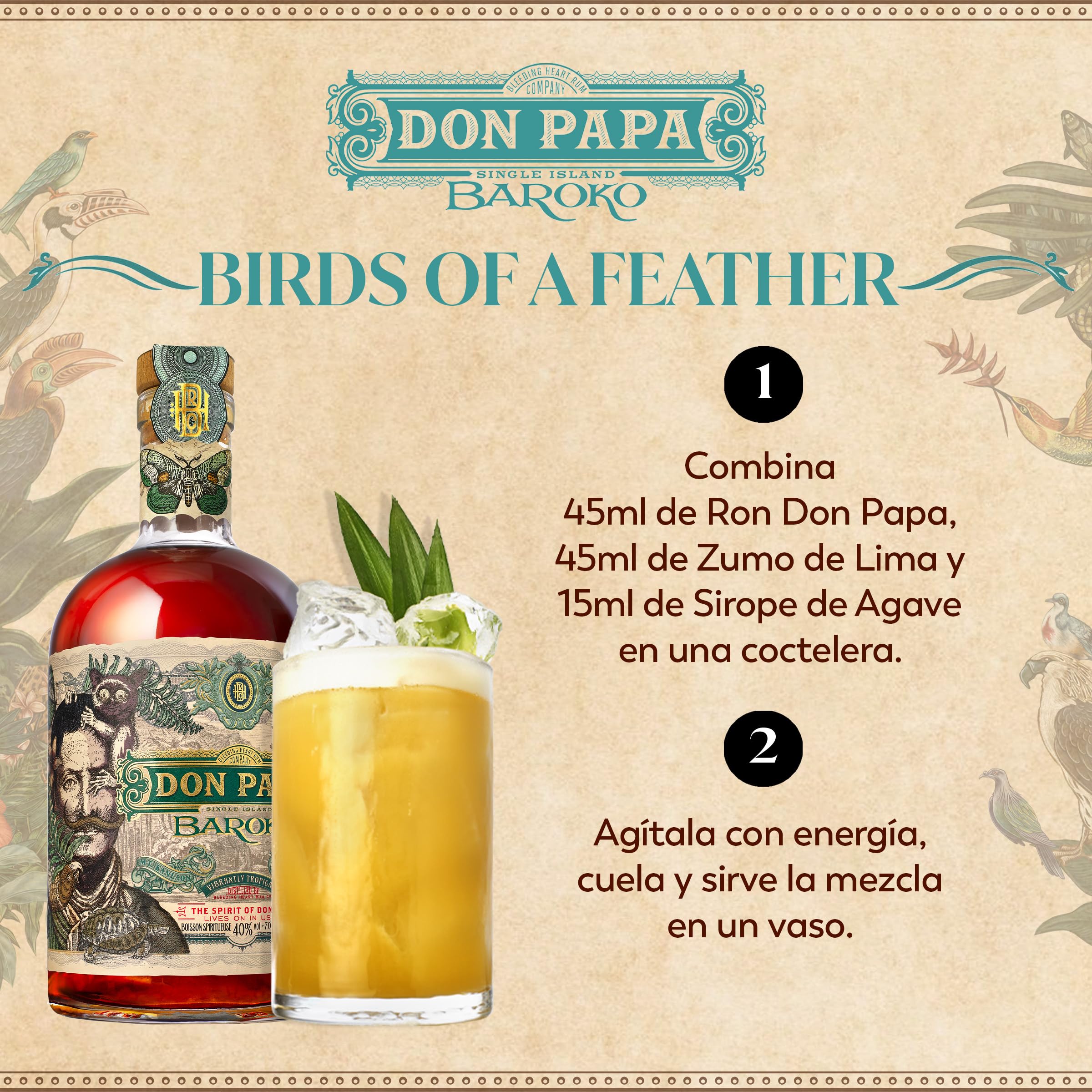 Don Papa Baroko Ron Infusionado 700 ml 40% vol Filipinas