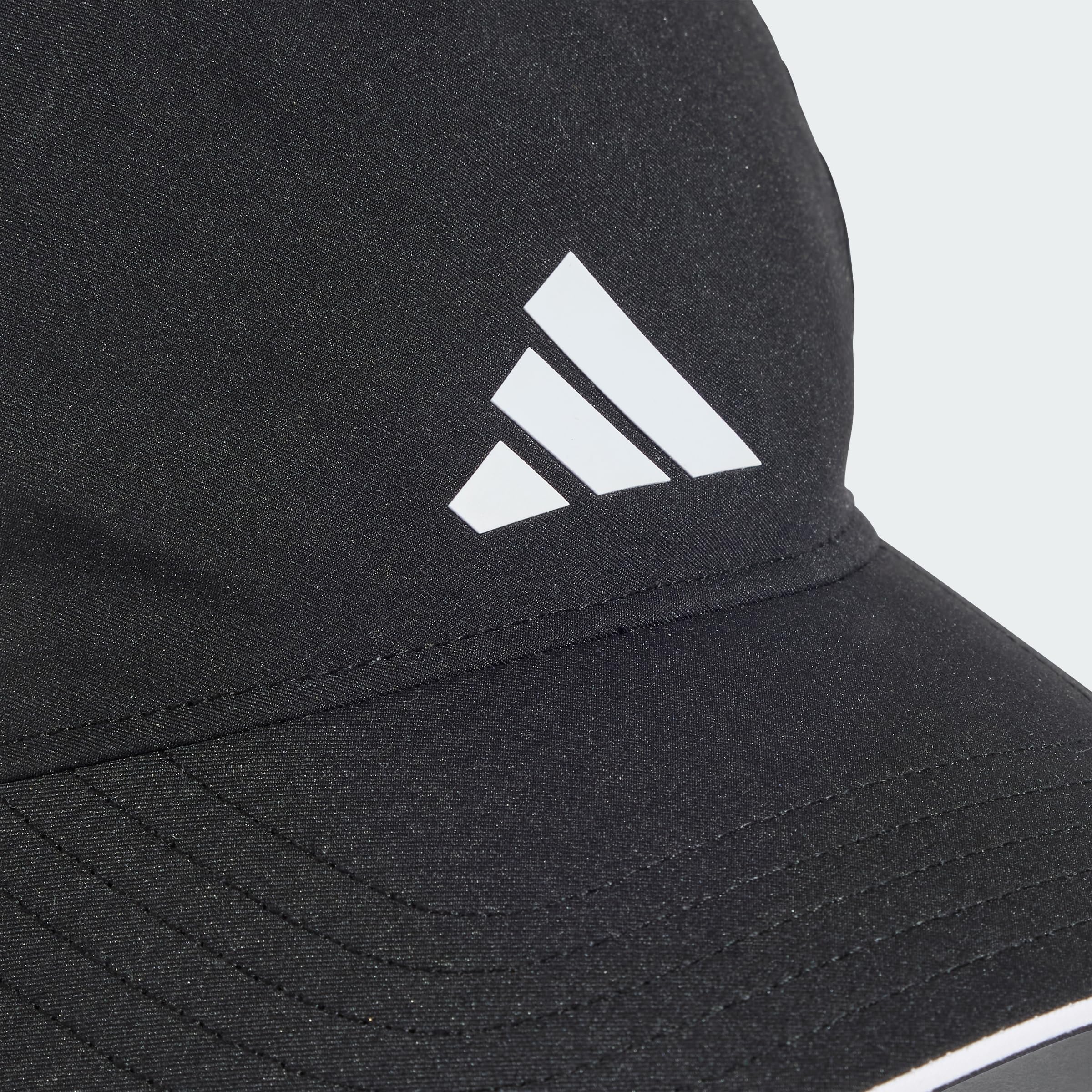 adidas Uniseks AEROREADY Training Running Baseball Cap, Black/White/White, XXS