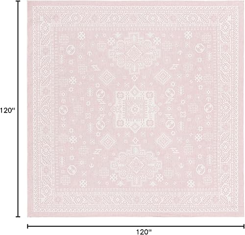 Miniatura 163 de Rugs.com Outdoor Aztec Collection Alfombra – 4 x 6 pies alfombra de tejido plano gris carbón perfecta para salas de estar, grandes comedores, planos