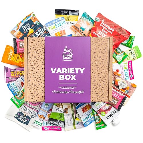 Paquete orgánico para el cuidado de la caja de aperitivos, surtido de todas las barras de bocadillos saludables orgánicas, galletas, aperitivos de