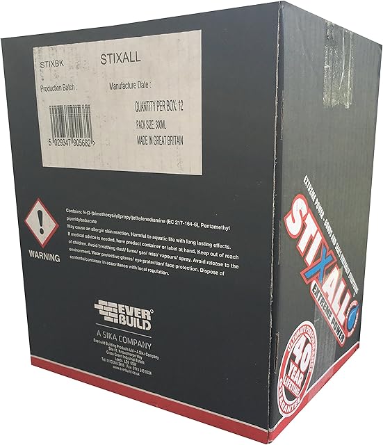 Everbuild Stixall Extreme Power Adhesive White 300ml (Box of 12)
