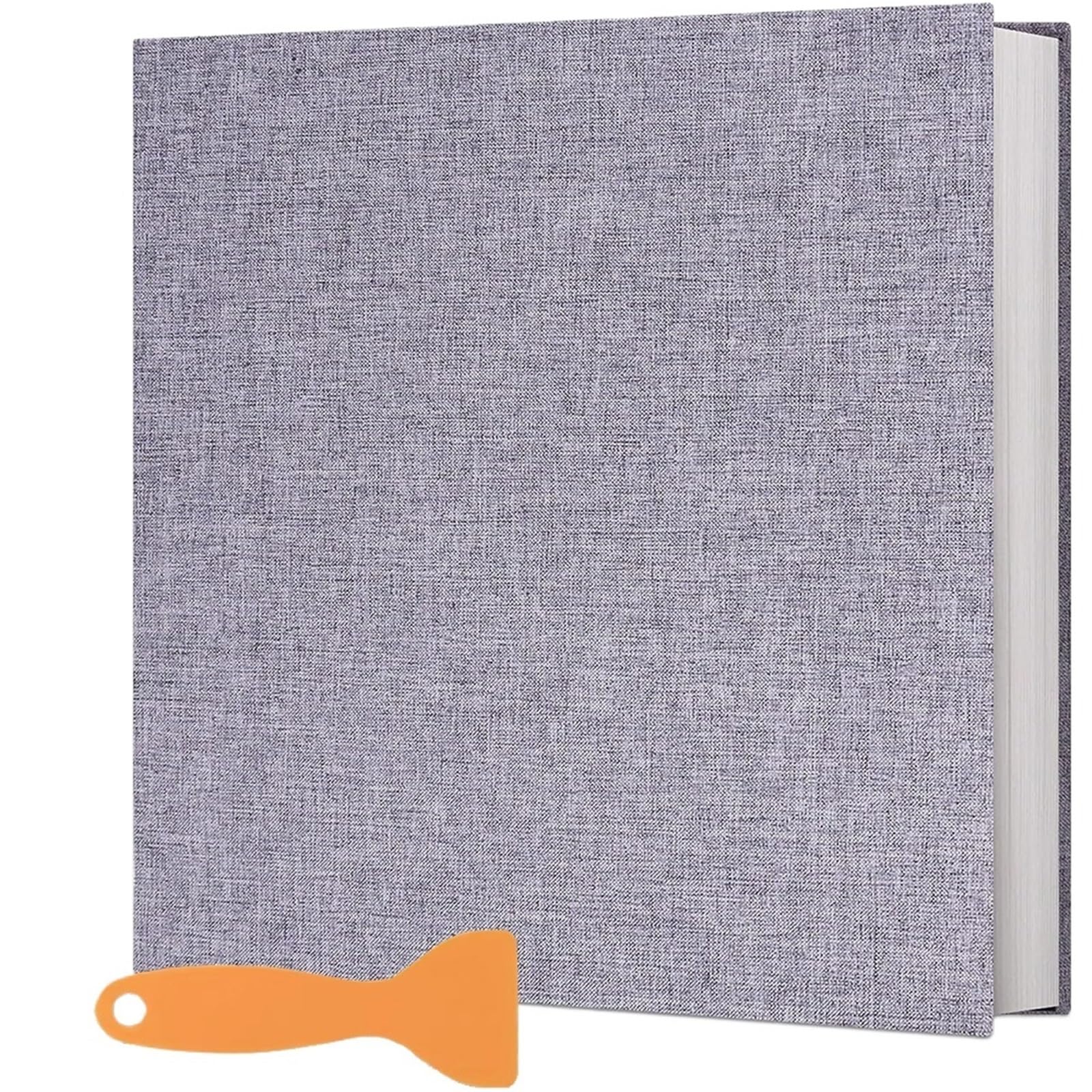 Álbum de fotos grande, álbum autoadhesivo, álbumes estantería for almacenamiento boda, aniversario familiar, 1 Uds Para Viajes Y Familia(Grey)