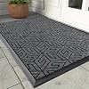Yimobra Doormat Outdoor Entrance 29.5x17, All-Weather Waterproof Outdoor Mats for Front Door, Non Slip Welcome Door Mat for Patio Proch Outside Entryway Indoor, Mix Blue