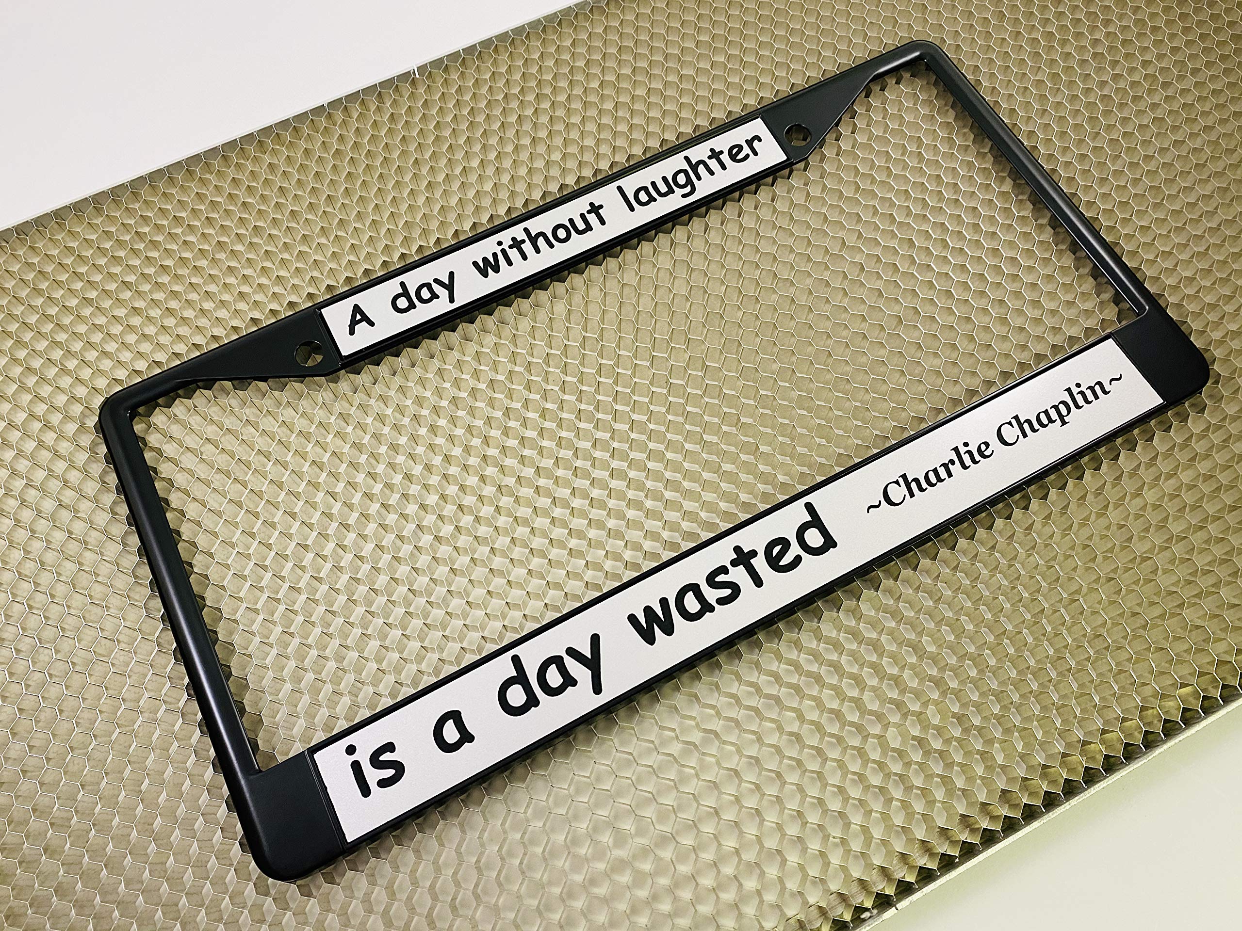 Custom Personalized Metal Laser Engraved Car License Plate Frame with Free caps - Picture 71 of 132