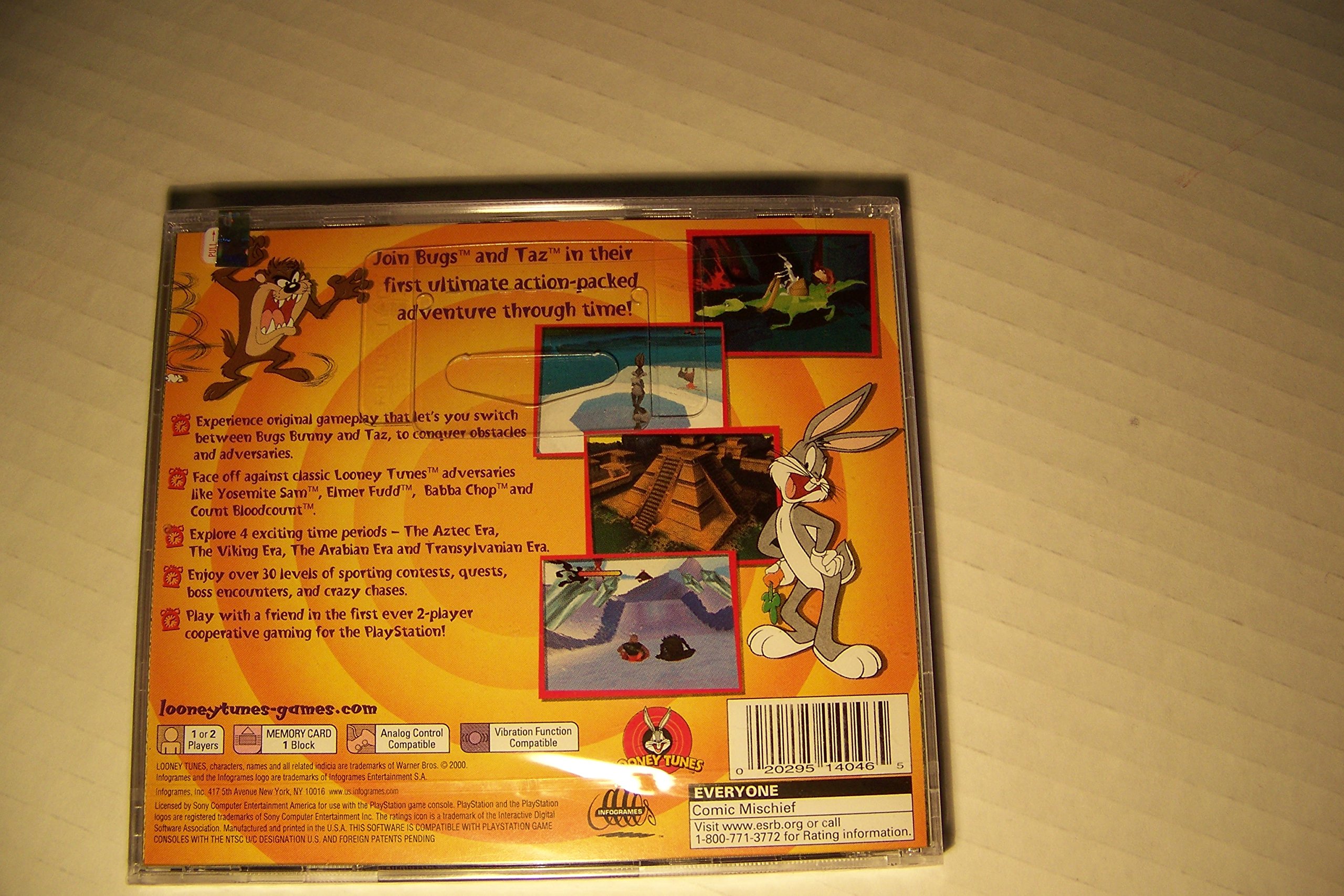 Bugs Bunny & Taz : La Spirale Du Temps - PS1 - PAL FR - Bon état